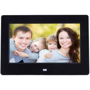7 Inch Digitale Fotolijst 16:9 Elektronische Foto Video Speler W/Afstandsbediening Voor Home Digitale Fotolijst