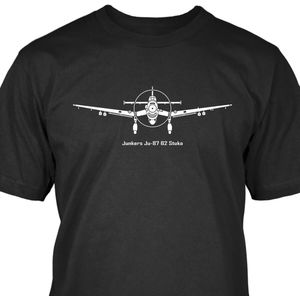 Junkers Ju-87 B2 Stuka T-Shirt Mode Korte Mouw 100% Katoen Afdrukken O-hals Stijl Casual Fitness