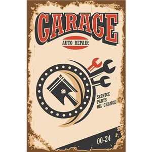 Mijn Garage Mijn Regels Metal Sign Bar Wanddecoratie Emaille Bord Vintage Metalen Poster Home Decor Schilderen Plaques 1001 (676) 30x20cm