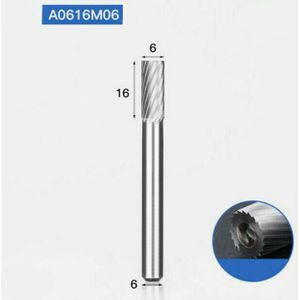 1Pc A0616M06(6Mm) Freesmachine Accessoires Carbide Legering Roterende Bestand Mini Freesmachine