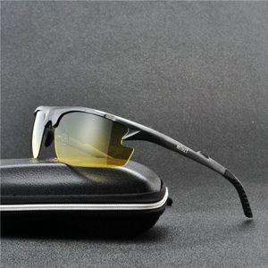 MINCL Nachtzicht Bril voor Night Driving Driver Bril Anti-Glare Gele Zonnebril Mannen Gepolariseerde Brillen UV400 NX