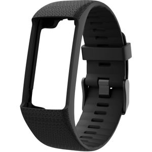 TPE Siliconen Vervanging Band Polsband Zwarte Gesp Polsband Horloge Band voor Polar A360 A370 GPS Smart Armband