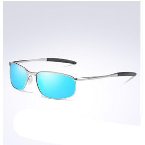 Zonnebril Voor Heren Zilver Metalen Frame Rijden Pilot Zonnebril Brillen Mannelijke Zwarte Bril Gafas