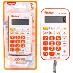 M & G Dual Power Mini Pocket Calculator Multifunctionele Leuke Roze Solar Kleine Rekenmachine Rekenmachine School Student 8 Cijfers Andstal