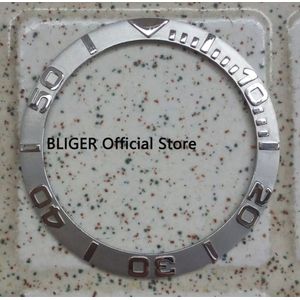 38 Mm Zilver Kleur Horloge Bezel Insert Voor Fit 40 Mm Case Sub Automatisch Uurwerk Horloge BB-1