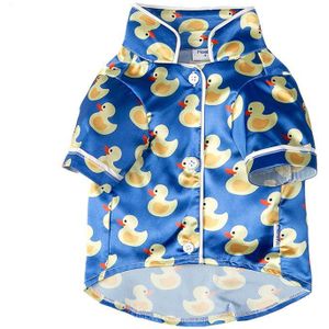 [Peitaarr] Huisdier Kleding Silky Pyjama Zijden Shirt Bulldog Onafhankelijke Puppy Small Medium Large Honden Katten Eendjes Zomer