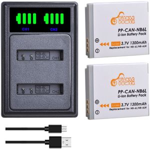 NB-6LH Batterij NB-6L Nb 6L NB6L Batterij Oplader Kits Voor Canon Powershot D10 D20 D30 S95 SX260 SX280 SX540 SX700 SX710 Hs Camera