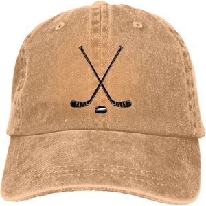 Vintage Unisex Verstelbare Trucker Cap Voor Volwassen Hockey Puck Sticks