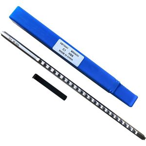 3/16 C Push-Type Keyway Broach Metric Size HSS High Speed Steel &amp; 1 Shim for CNC Router Metalworking Tool Metal Cutter