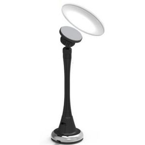 Kleine ronde spiegel spiegel Glas randloos achteruitkijkspiegel Multifunctionele extra mobiele telefoon houder CD50 Q02