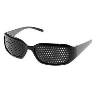 1Pcs Anti-Bijziendheid Zwart Oefening Brillen Vision Healing Gezichtsvermogen Improvement Staar Refractieve Bescherming Pinhole Bril