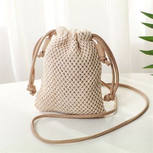 Vrouwen Dames Strozak Retro Rotan Tote Handtas Geweven Zomer Strand Schoudertassen Tasje