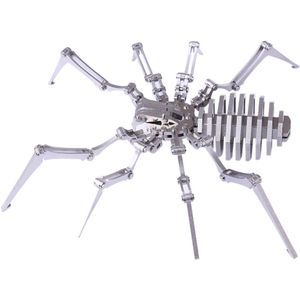 Diy Monteren Model Kit 3D Rvs Montage Afneembare Modellen Puzzel Thuis Ornamenten Best - Spider King