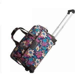 Reizen Trolley tassen Vrouwen wheeled Rolling tassen Carry Op Duffle Bagage tas met wielen koffer reistassen hand bagage