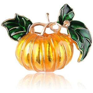 Legering Thuis Gele Pompoen Servet Ring Set Van 6 Groen Blad Servet Gesp Voor Kerstmis, , Bruiloft, halloween Party