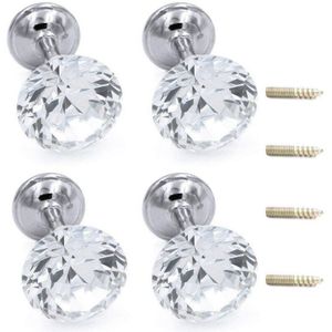 4 Pieces Shiny Clear Diamond Crystal Goblet Vorm Gordijn Terugloopsper Gordijn Gesp Muur Haken Kleerhangers Draperie Tiebacks Haak