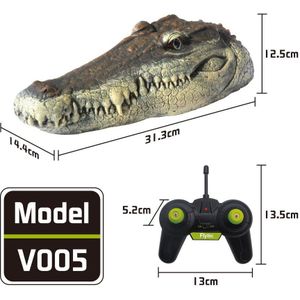 Rc Boot Speelgoed Simulatie Krokodil Hoofd Joke Alligator Decoy Vijver Float Simulatie Pop Tuin Afstandsbediening Speelgoed Spoof Speelgoed Gif