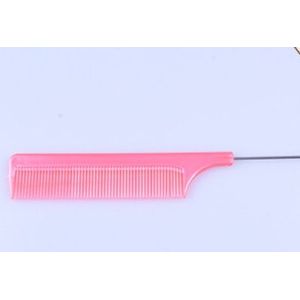 Professionele Fijne Tanden Haar Kam Met Rvs Rat Tail Vrouw Anti-Statische Haarborstel Kappers Styling Tool