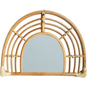 Rotan Muur Spiegel Innovatieve Art Decor Dressing Make Spiegels Voor Entrees Toiletten Woonkamers Badkamer
