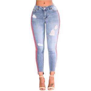 Skiny Stretch Elastische Jeans Voor Vrouwen Blauwe Hoge Taille Skinny Jeans Vrouw Casual Denim Broek Potlood Broek Grote Hip Plus size 3X