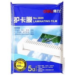 5 &quot;95x135mm 100 stks/partij 70 mic Lamineren Film Deli Pouch Laminator Film Foto Documenten HUISDIER Kaart laminator Film