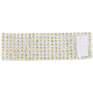 10pcs Goud Zilver Servetringen DIY Craft Rhinestone Bows Houder Nylon Sticker Tafeldecoratie Wedding Christmas Party Supplies