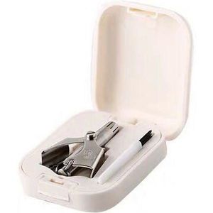 Neus Tondeuse Voor Mannen Draagbare Roestvrij Staal Handmatige Trimmer Voor Neus Vibrissa Razor Scheerapparaat Wasbare Neus Oorhaar Trimmer