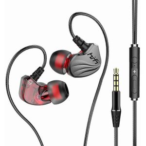 3.5Mm Wired Hoofdtelefoon In Ear Hoofdtelefoon Met Microfoon 6D Geluid Bass Oordopjes Voor Iphone Huawei Xiaomi