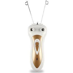 Elektrische Vrouwen Epilator Mannen Body Gezicht Been Nek Facial Hair Remover Voor Dame Met Katoenen Draad Make-Up Cosmetische Tool