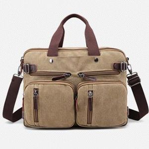 Casual Vintage Multifunctionele Kofferbak Mannen Canvas Crossbody Reistas Mannen Schoudertas Messenger Handtas