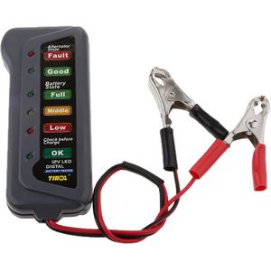 12V Auto Motorfiets Batterij Load Tester Meter Analyzer Led Display