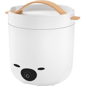 Draagbare Shiba Inu Rijstkoker 220V 1.3L Capaciteit Stoomboot Kookpot Handige Geïsoleerde Lunchbox Rvs Rijstkoker