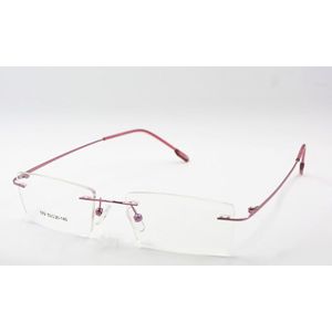 Titanium Memory Flexibele Randloze Frame Brillen Optische Bril Spektakel voor Vrouwen en Mannen Frame Vorm Customed