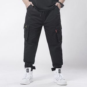 Gersri 6XL 7XL Cargo Broek Heren Streetwear Joogers Broek Zwart Sweatpant Mannelijke Hiphop Herfst Zakken Broek Overalls