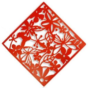 Holle-Out Rode Holle Huis & Amp; living Stickers Kleur Zwart Opknoping Scherm Scheidingswand Schild Mode Partitie Bloem