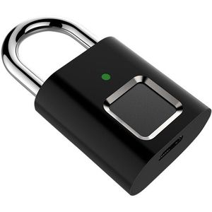 Beveiliging Deurslot Smart Keyless Usb Oplaadbare Vingerafdruk Hangslot