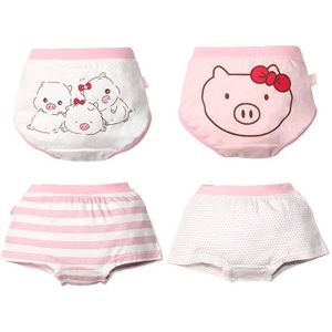 4 stuks Baby Ondergoed Puur 100% Katoen 2019New Stijl Baby Meisjes Slips 0-1-3-5Years Kids Meisjes Broek Kinderen Ondergoed