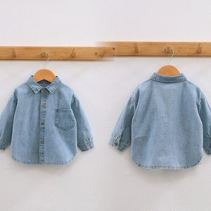 Peuter Jongens Shirts Lente Herfst Casual Koreaanse Denim Jassen Voor Jongen Kinderen Kleding Aankomst Baby Boy Shirt Mode Jongen tee