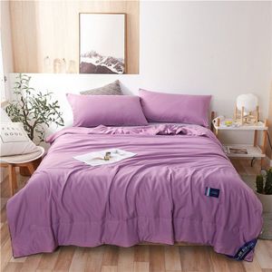 Zomer Cool Fiber Quilt Grijs Airconditioning Dunne Dekbed Plaid Deken Gewatteerde Sprei Voor Dubbele Bed Sprei Bed Cover