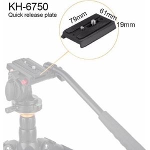 Statief Hoofd Quick Release Plaat Voor VT-3510/VT-3520/KH-6750/VT-1510