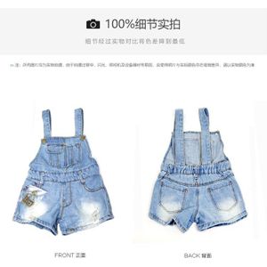 zomer Meisjes shorts kinderen kleding meisjes overalls causale mode denim riem jeans voor kinderen meisjes shorts