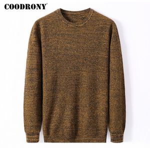 Coodrony Lente Herfst Zachte Knitwear Pullover Shirt Mannen Kleding Gekleurde Wollen Trui Mannen Casual O-hals Pull Homme Y1087