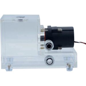 Freezemod GQSX-T1 Industriële Notebook Pc Waterkoeler Cubic Transparante Tank Pomp 500L/H Capaciteit 600Ml