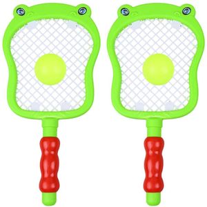 1 Set Kids Tennis Racket Badminton Racquet Set with Balls Indoors and Outdoors Sports Toys for Children Kids - Seahorse Pattern