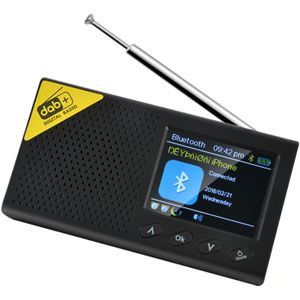 Radio Draagbare Bluetooth Digitale Radio Muziekspeler Dab/Dab + En Fm Ontvanger Oplaadbare Lichtgewicht Thuis Mini radio
