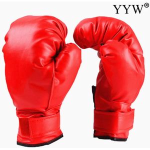 Bokshandschoen Voor Kinderen Volwassen Rode Vechten Mma Boksen Sport Lederen Handschoenen Tiger Muay Thai Vechten Doos Mma Bokshandschoenen sanda