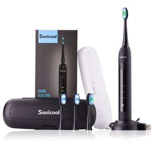 Elektrische Tandenborstel 051B Sonische Tandenborstel Usb Oplaadbare Tand Borstels Met 4 Pcs Dupont Vervangende Tijd Opzetborstels Lachen