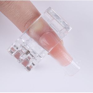 5Pcs Extension Nail Gel Quick Building Nail Tips Clip Vinger Extension Uv Led Plastic Builder Nail Art Tool Set