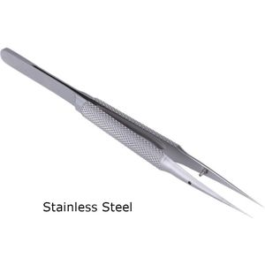 Precisie Titanium Legering/Rvs Fly Lijn 0.15Mm Vingerafdruk Pincet Elektronische Componenten Rechte/Gebogen Tip Pincet