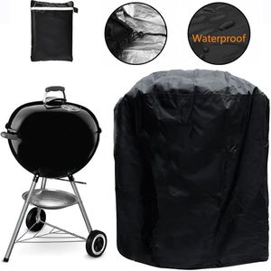 Black Heavy Duty Waterdichte Grill Cover BBQ Gas Outdoor Bbq Cover Anti Dust Protector Houtskool Barbeque Accessoires